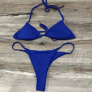 Garage Triangle Bikini Top & Cheeky Side Tie Bikini Bottom